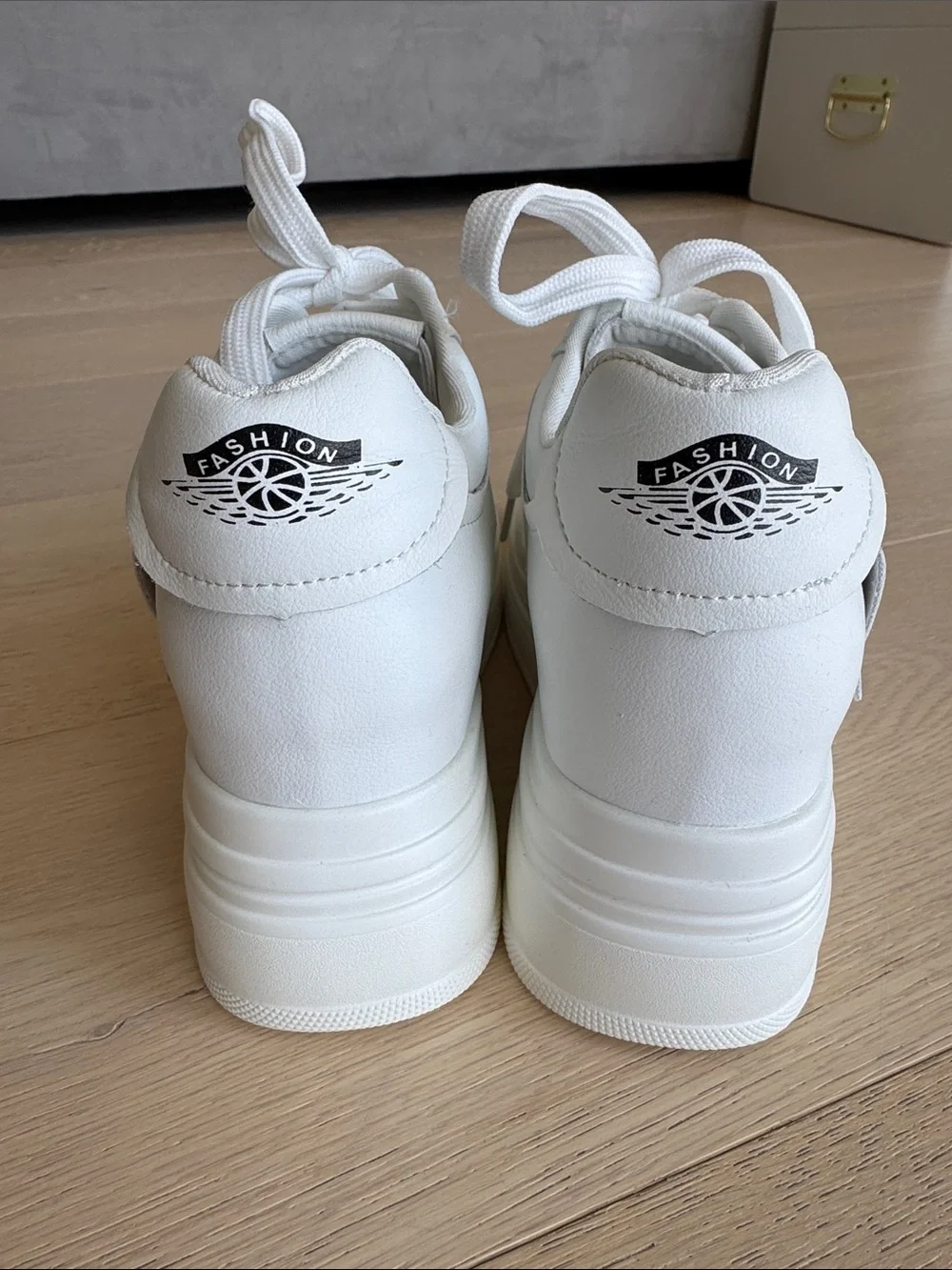 White Platform Sneakers